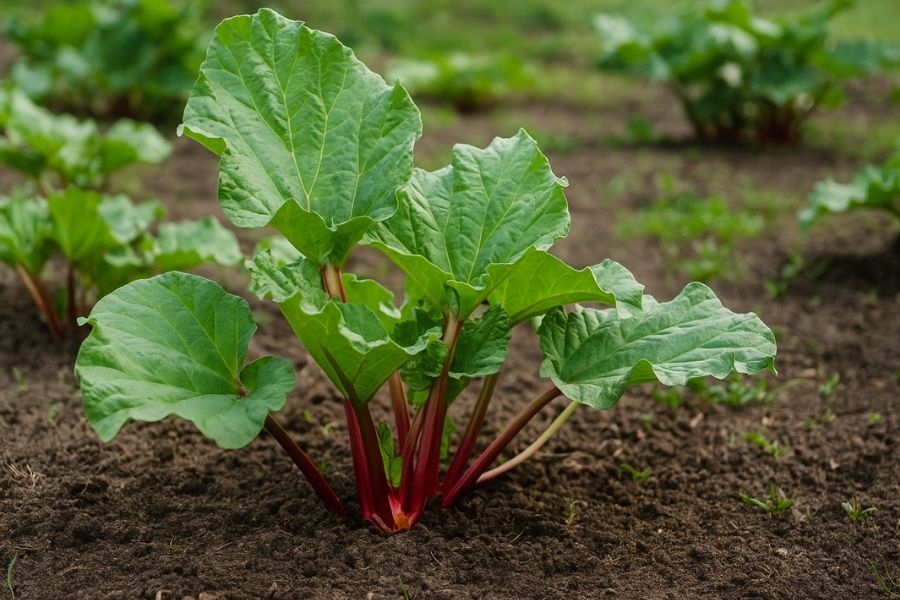 Rabarber kweken moestun
